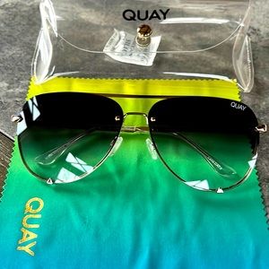 Quay Australia High Key Rimless Sunglasses